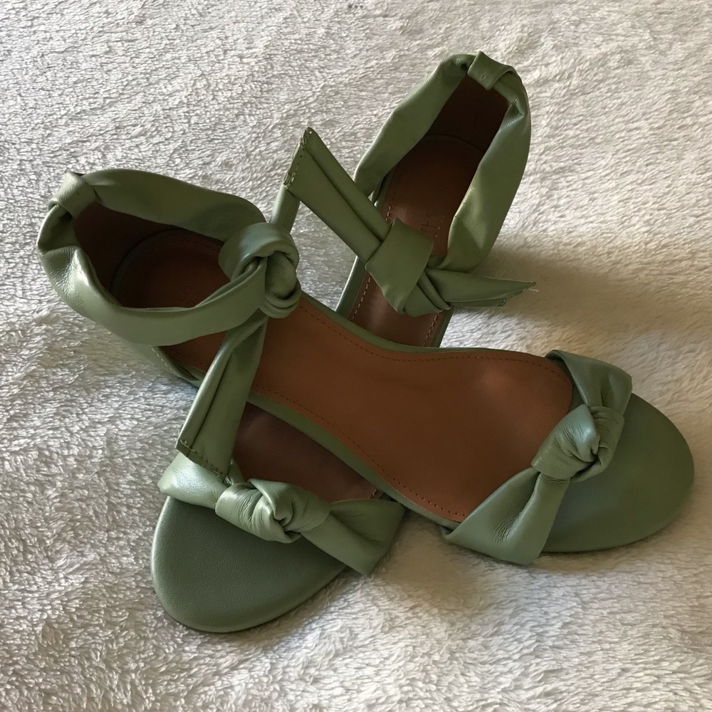 SATINATO of Brazil Pistachio Green Women’s Sandals Sz 7 - Picture 6 of 10